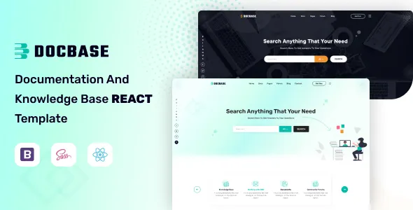 Docbase - Knowledgebase & Documentation React Js Template