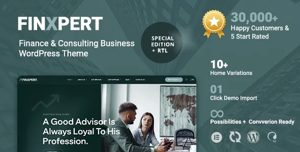 Finxpert - Finance & Consulting Business WordPress Theme