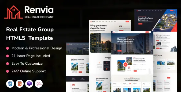Renvia - Real Estate Group HTML5 Template