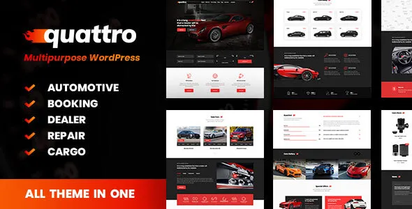 Quattro - Auto Booking WordPress Theme