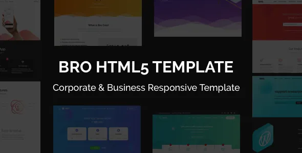 BRO - Corporate & Business Responsive Template