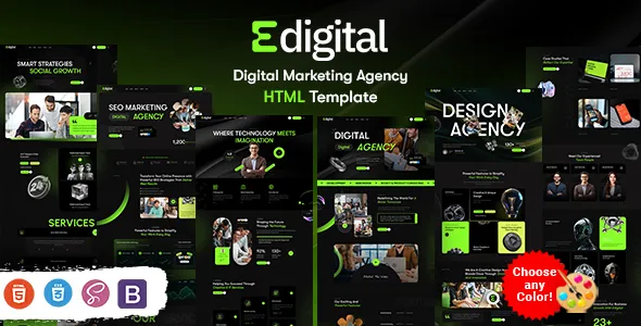 Edigital - Digital Marketing Agency HTML Template