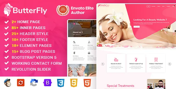 ButterFly : Spa, Beauty Salon & Massage Template
