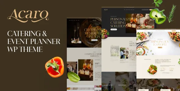 Acaro - Catering & Event Planner WP Theme