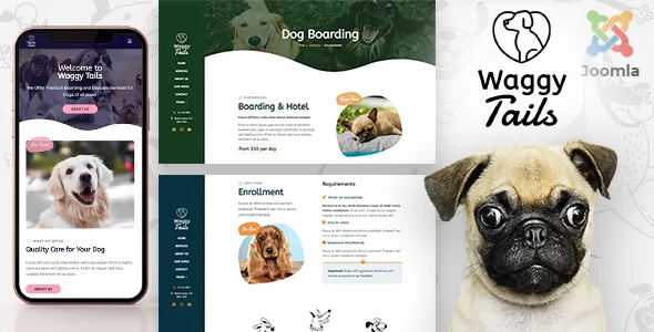Waggy Tails - Pet & Animals Business Joomla Template