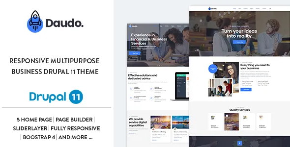 Daudo - Responsive Multipurpose Business Drupal 11.2 Theme
