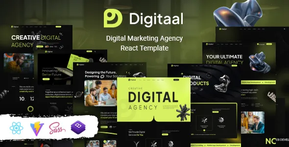 Digitaal - Digital Marketing Agency React Template