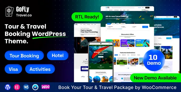 Gofly - Tour Booking and Travel Agency WordPress Theme