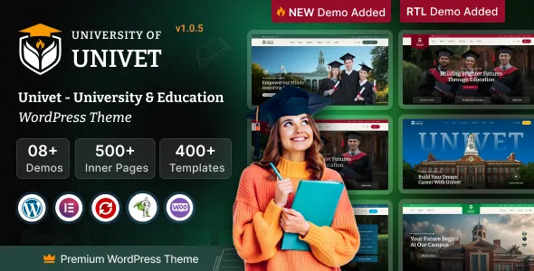 Univet – University Education WordPress Theme