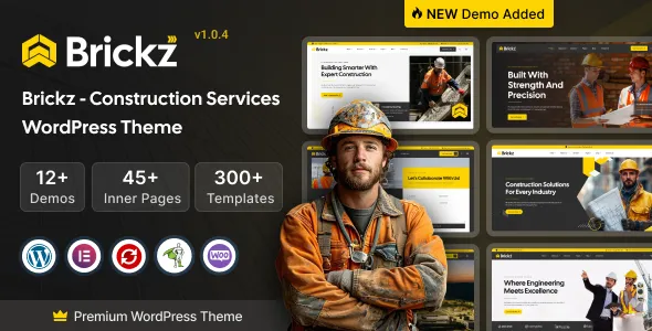 Brickz – Construction WordPress Theme