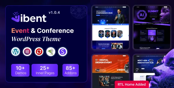 Vibent - Event & Conference WordPress Theme