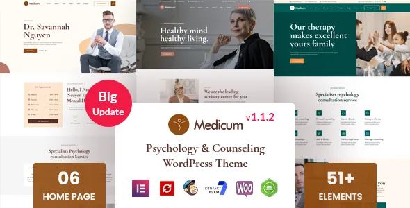 Medicum – Psychology & Counseling WordPress Theme