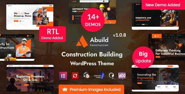 Abuild - Construction WordPress Theme
