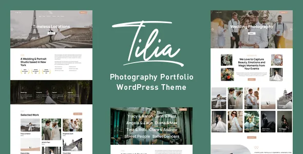 Tilia - Wedding Photography WordPress Theme