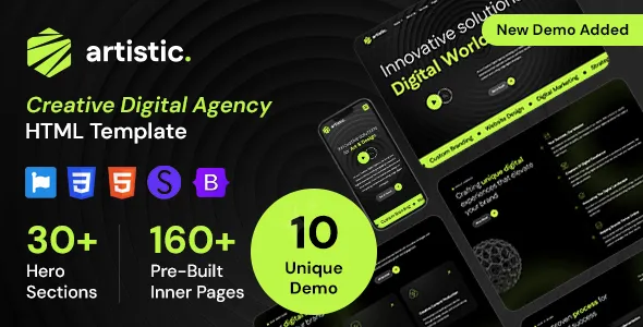 Artistic - Digital Marketing Agency and SEO HTML Template
