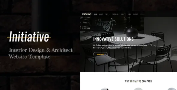 Initiative - Interior Design & Architect HTML5 Site Template