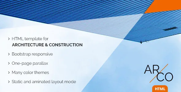 OnePage Architect Construction HTML Template | Arco