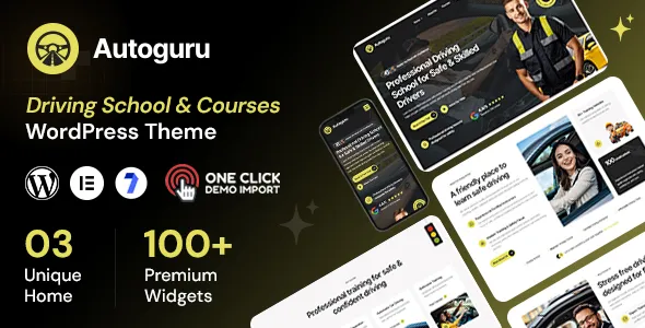 Autoguru - Driving School WordPress Theme