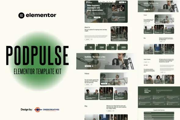 Podpulse - Podcaster Elementor Template Kit