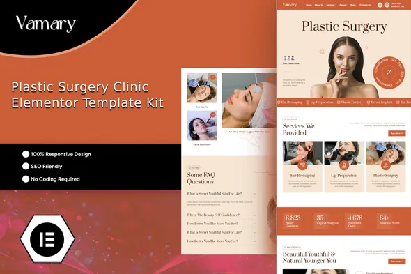 Vamary - Plastic Surgery Elementor Template Kit