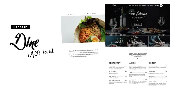 Dine - Elegant Restaurant WordPress Theme