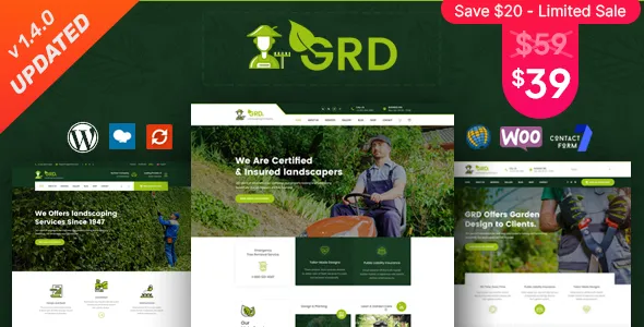 GRD - Gardening and Landscaping WordPress Theme