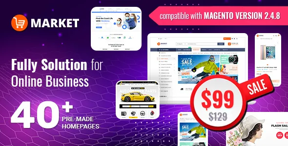 Market - Premium and Optimized Magento Theme (40+ Indexes)
