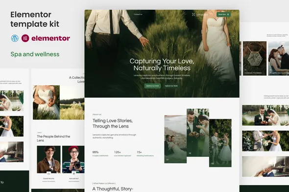 Lensona - Wedding Photographer Elementor Template ki
