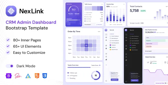 NexLink | CRM Admin Dashboard Bootstrap HTML Template + RTL