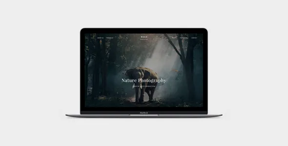 WILD - Photographer & Videographer Portfolio Muse Template