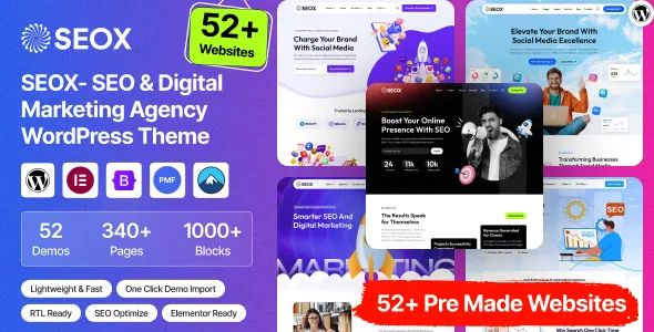 SEOX - SEO & Digital Marketing Agency WordPress  Theme