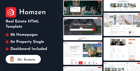 Homzen | Real Estate HTML Template