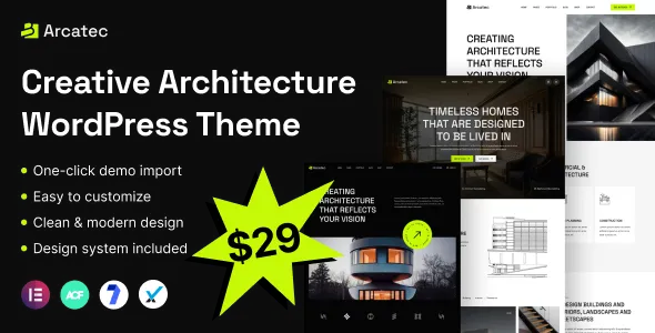 Arcatec - Architecture & Interiors WordPress Theme