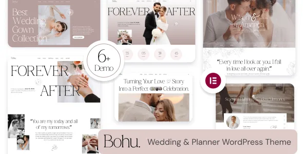 Bohu - Wedding & Planner WordPress Theme