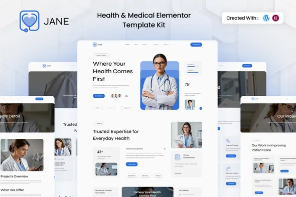 Jane - Health & Medical Elementor Template Kit