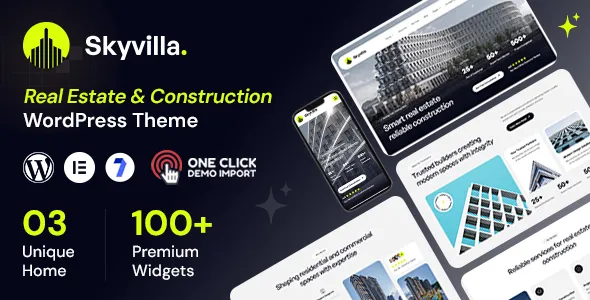 Skyvilla - Real Estate & Construction Group WordPress Theme