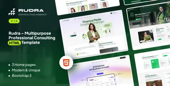 Rudra – Multipurpose Business Consulting HTML Template