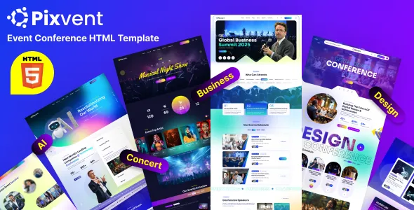 Pixvent - Event & Conference HTML Template