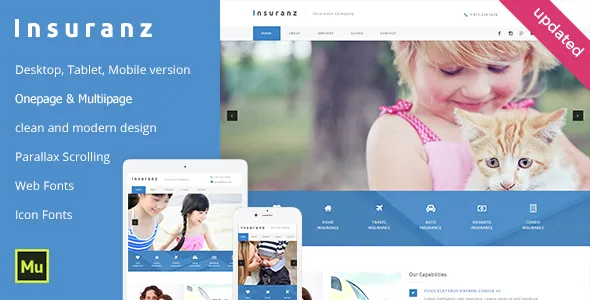 Insurance Services Adobe Muse Template