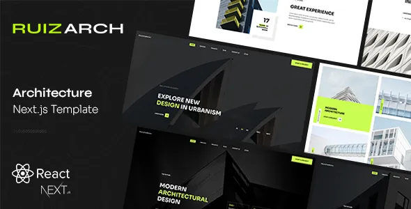 Ruizarch - Architecture React NextJS Template