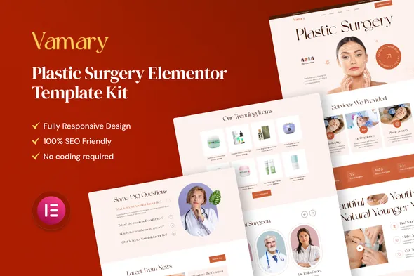 Vamary - Plastic Surgery Elementor Template Kit