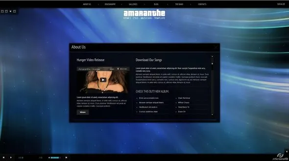 Ritualhealing Musician Template HTML5 CSS3