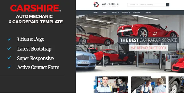 Car Shire || Auto Mechanic & Car Repair Template