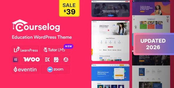 Courselog - Education WordPress Theme