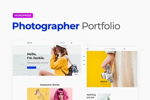 Proto – Photographer Portfolio Template Kit