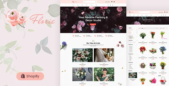 Florie - Flower Shop, Florist Shopify