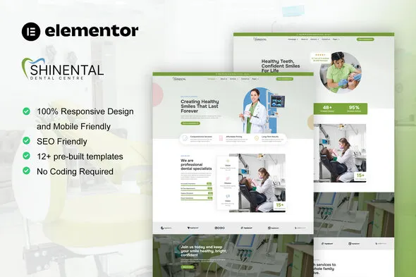 Shinental - Dentist & Medical Clinic Elementor Template Kit