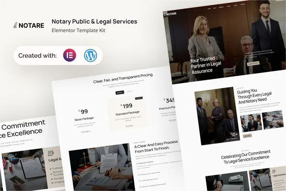 Notare - Notary Public & Legal Service Elementor Template Kit