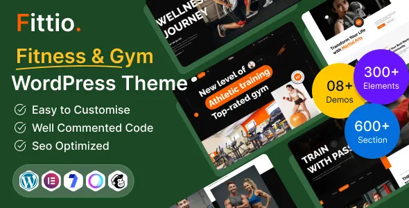 Fittio – Gym,Workout, Fitness Club & Personal Trainer WordPress Theme