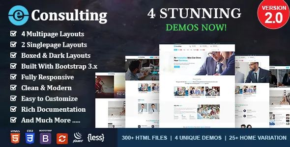 E Consulting HTML Template